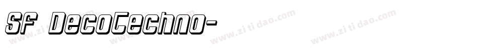 SF DecoTechno字体转换